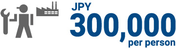 JPY300,000per person