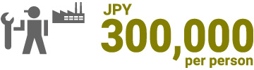 JPY300,000per person