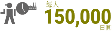 每人150,000日圓