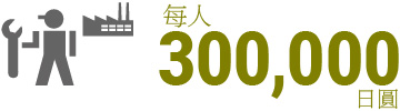 每人300,000日圓