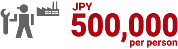 JPY500,000per person